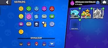 Ovçuluq və balıqçılıq: Brawl Stars hesabı – yüksək səviyyəli, zəngin kolleksiya Ümumi — 10