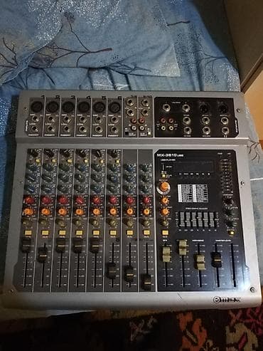 Звуковое оборудование: MEX MX-3610 USB mikser-pult - 10 kanallı mikser (6 mono mik/line + 2 — 1