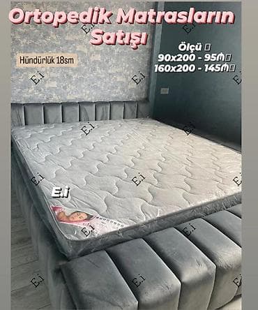 матрас надувной: Ortopedik matraslar - Hündürlük: 18 sm - Ölçülər və qiymətlər: - — 1
