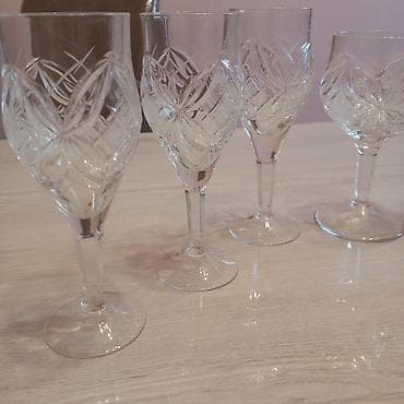 masa ortusu: Qədəhlər, Xrustal, 8 ədədli dəst, Rusiya — 10