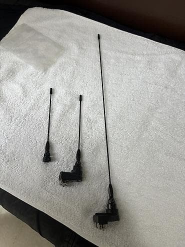 Telsiz üçün çevirməli L‑şəkilli UHF/VHF antena dəsti - 3 ədəd qara