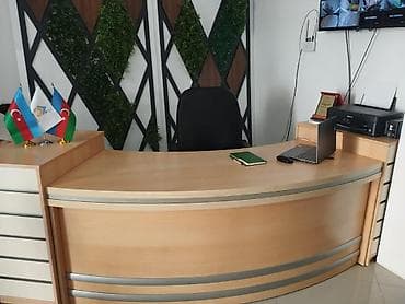 kündür: Ofis üçün resepsiyon/qarşılama masası - Material: laminat/LDSP ağac — 1