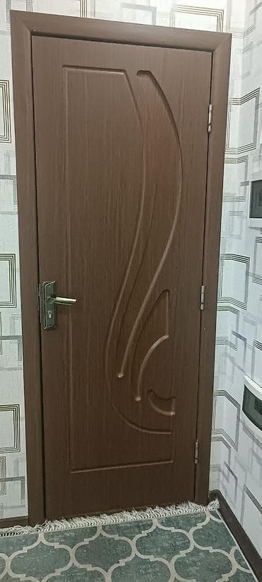 MDF/laminat interyer qapıları dəsti - Rəng: tünd qəhvəyi/taxta