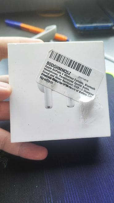 airpods 4 case: İşlənmiş Simsiz (Bluetooth) Qulaqcıqlar, Apple, rəng - Ağ — 4