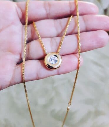 tək qaş: Boyunbağı, Sarı qızıl, 585 Əyar, 291 g — 3