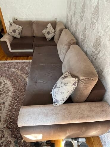 Masalar və oturacaqlar: Künc divan, Açılan, Bazalı, Parça, Çatdırılma yoxdur — 2