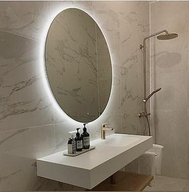 hamam dizaynlari: Led işıqlı güzgülər sifarişlə hazırlanır vitraj işləri qəbul olunur — 3