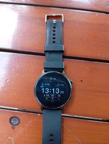 kompüter ekran: İşlənmiş, Smart saat, Sensor ekran, rəng - Qara — 2