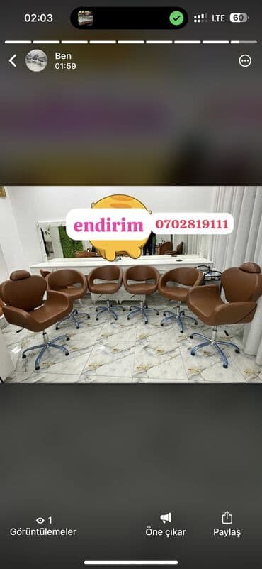 Salon, tibbi kreslolar: Yeni, Saş kəsimi kreslosu