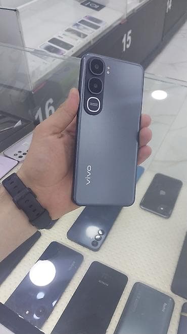 vivo telefon: Vivo 128 GB, rəng - Boz, Barmaq izi — 2