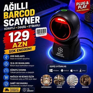 skanerlər: Ağıllı Barcod Skaner – sürətli, dəqiq və etibarlı skanlama üçün — 1