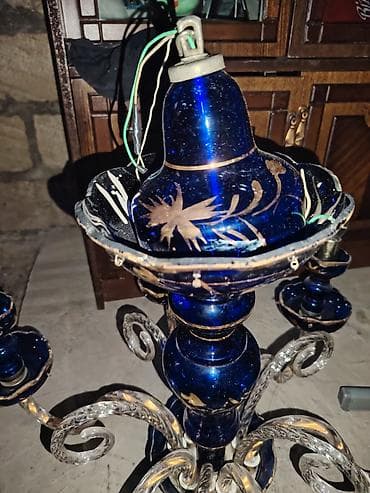 Другой декор и предметы интерьера: Люстра, 6 ламп, Стекло — 8