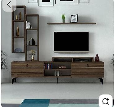 mini pec: Yeni, Düz TV altlığı, Polkalı, Laminat — 1