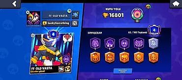 dsx çevik forma: Brawl Stars hesabı – “FF-OLD VASTA” - Kupa sayı: 16,801 - Kupa yolu — 1