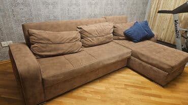 раскладные кресла в баку: Угловой диван, Б/у, Раскладной, С подъемным механизмом, Ткань, Нет доставки — 2