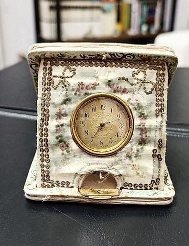 Sadece wp baxılır Antik portativ masa saatı – qatlanan etui dizaynı
