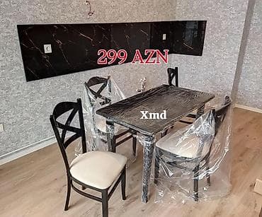 Mətbəx üçün, Yeni, Açılmayan, Dördbucaq masa, 4 stul lalafo.az -da Mətbəx üçün, Yeni, Açılmayan, Dördbucaq masa, 4 stul