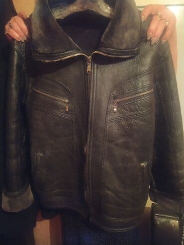 белые мужские куртки: Kurtka, Dəri, Qış, 2XL — 2