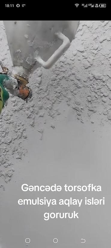 çöl qapi: Gəncədə dekorativ suvaq və boya xidmətləri - Torsovka (teksturlu) — 2