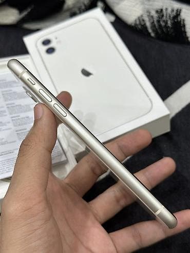 iphone kabroları: IPhone 11, 128 GB, Ağ, Zəmanət, Face ID, Sənədlərlə — 3