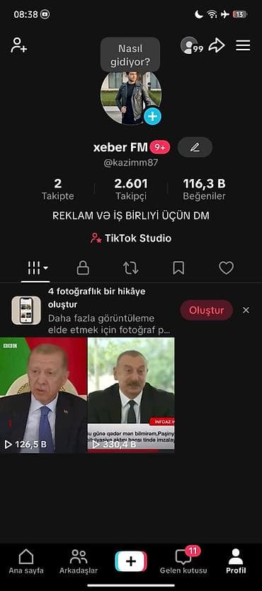 Aktiv səhifə ne paylaşım etsez mesfete düşür qiymət 100m