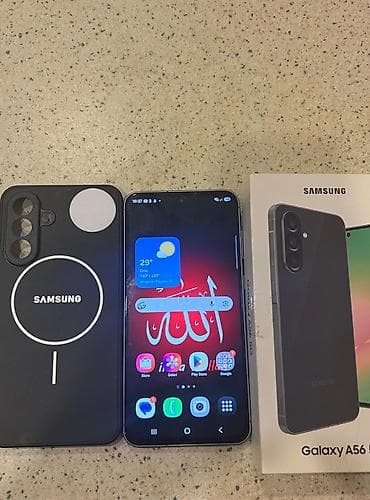 samsung notebooklar: Samsung Galaxy A56 5G, 256 GB, rəng - Qara, İki sim kartlı — 1