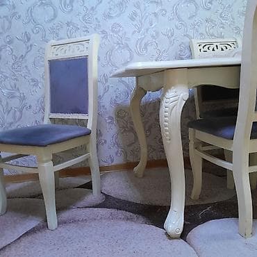 Klassik üslubda yemək dəsti - Rəng: ağ krem tonlarında - Dəst