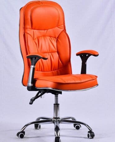 офисные кресла: Новый, С колесиками, Рукояти не регулируются, Кожа — 3