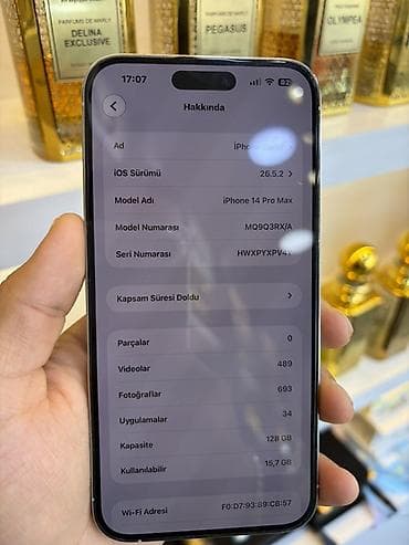 apple 16pro: IPhone 14 Pro Max, 128 GB, Gümüşü, Face ID — 3