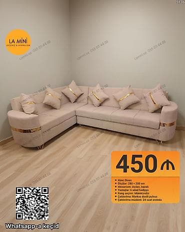 yardimli sekilleri: Künc divan, Açılan, Bazalı, Parça, Şəhərdaxili pulsuz çatdırılma — 1