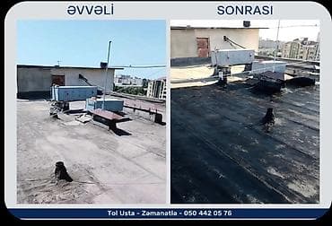Xidmət: dam və səthlər üçün bitumlu tol örtüyünün çəkilməsi Təsvir: - lalafo.az -da Xidmət: dam və səthlər üçün bitumlu tol örtüyünün çəkilməsi Təsvir: -