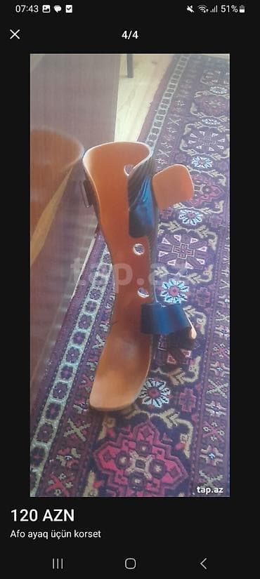 Tibbi məhsullar: AFO ayaq üçün korset - Ayaq biləyi–ayaq protez-korseti (AFO) – pəncə — 3