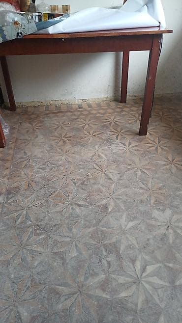 Taxta masa - Material: masif ağac (bərk taxta). - Rəng: tünd qəhvəyi — 1