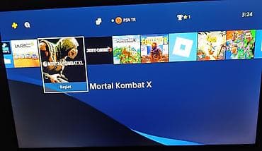 wp ios: PS4 slim 500gb ideal, plombu üzərində, 2 pult +20 oyun (akaunt🇹🇷mail — 2