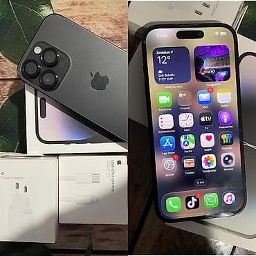 IPhone 14 Pro, Black Titanium, Face ID