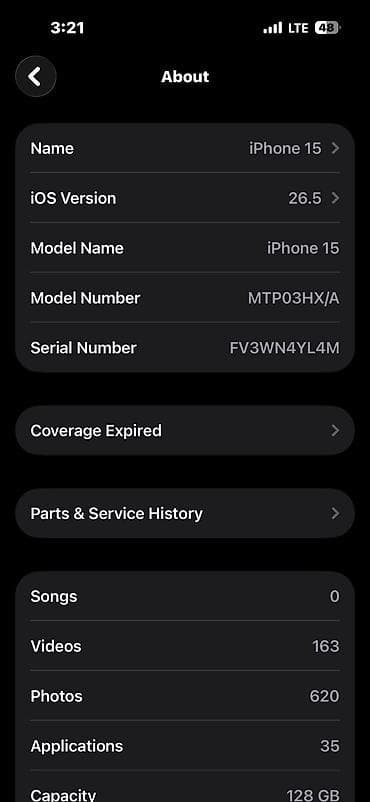 IPhone 15, 128 GB, Qara, Zəmanət — 4