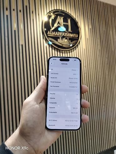 ipro im5 plus: IPhone 15 Pro, 128 GB, Natural Titanium, Zəmanət, Simsiz şarj, Face ID — 3