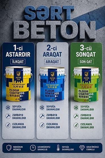 bosch perforator satilir: Sərt Beton – sənaye və idman sahələri üçün peşəkar döşəmə örtük — 1