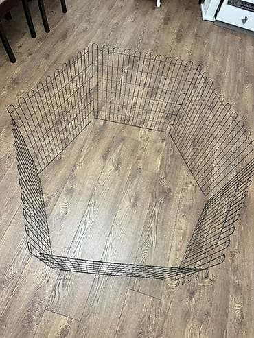 pulsuz itlər: Heyvanlar üçün metal manej/qəfəs hasarı - Material: toz boya ilə — 2