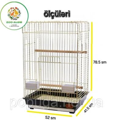 popuqay qefesi: Tutuquşu qəfəsi (Jako qəfəsi) Keyfiyyətli qəfəsdi.Üstü açılır sevimli — 4