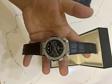 saatlar type 0: Hublot tərzində xronoqraf kişi qol saatı Xronograflar aktiv ayın — 5