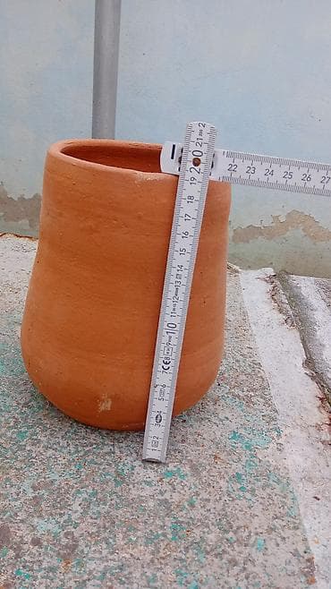 Əl istehsalı saxsı küplər – ənənəvi qırmızı gil məmulatı - Material — 1