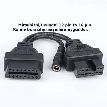 Avtomobil kompressorları və nasosları: Avto diaqnostika kabeli. Adapter for: Mercedes üçün 38 pin (full) to — 13