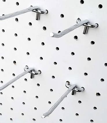 Perforasiya lövhəsi üçün metal qarmaqlar (pegboard hook) - Tətbiq