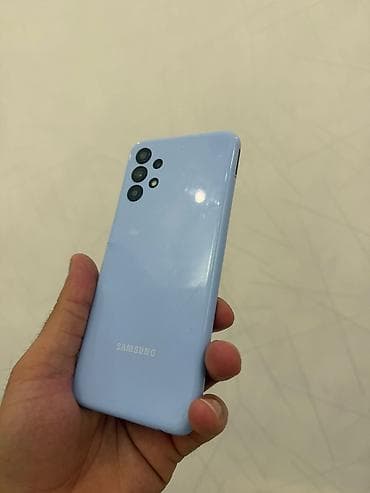 100 manatliq plansetler: Samsung Galaxy A13, rəng - Mavi, Barmaq izi — 1