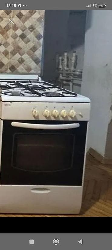 efba soba: Qaz sobası və plitə - 4 gözlü qaz plitəsi: emaye səth, möhkəm metal — 1