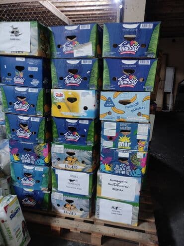 anbar üçün konteyner: Məhsul: Banan üçün karton yeşiklər (qarışıq brendlər) Təsvir: - — 2