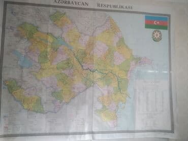 bakı xəritə: Xəritə. Azərbaycanınölçüleri 2 üzünü 1.80 eni — 2