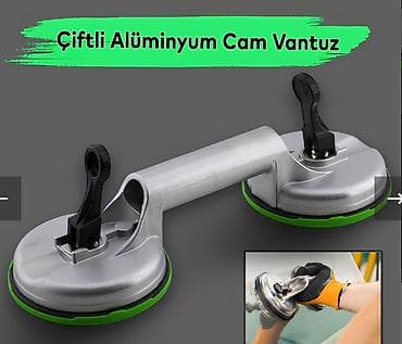Avtomobil üçün alətlər: Məhsul: Çiftli alüminium cam vantuz - Material: davamlı alüminium — 1