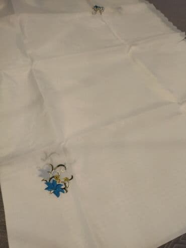 Постельное белье: Новый цвет - Белый Скатерть, Самовывоз, Бесплатная доставка, Платная доставка — 2